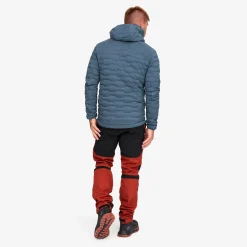 Flex Stretch Hooded Down Jacket Herren Moonlit Ocean