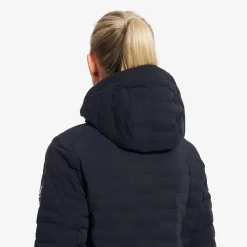Flex Stretch Hooded Down Jacket Damen Black