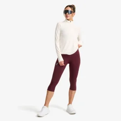 Flow High-waisted Capri Leggings Damen Winetasting