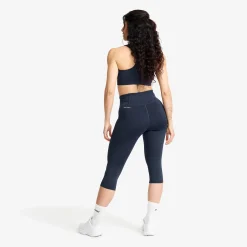 Flow High-waisted Capri Leggings Damen Navy