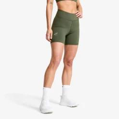 Flow High-waisted Hotpants Damen Kambaba Green