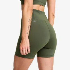 Flow High-waisted Hotpants Damen Kambaba Green