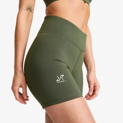 Flow High-waisted Hotpants Damen Kambaba Green