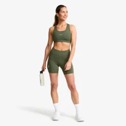 Flow High-waisted Hotpants Damen Kambaba Green
