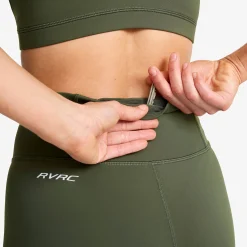 Flow High-waisted Hotpants Damen Kambaba Green