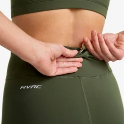 Flow High-waisted Leggings Damen Kambaba Green