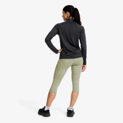 Focus Half-zip Seamless Top Damen Anthracite