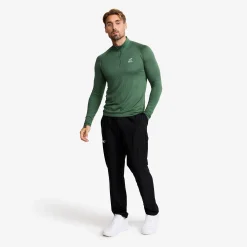 Focus Half-zip Seamless Top Herren Garden Topiary