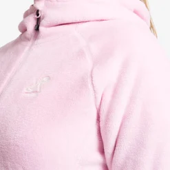 Fog Fluffy Hooded Fleece Damen Pink Mist