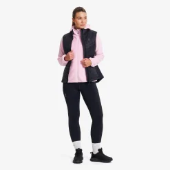 Fog Fluffy Hooded Fleece Damen Pink Mist