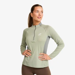 Force Light Half-zip Top Damen Shadow/Castor Gray