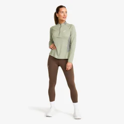 Force Light Half-zip Top Damen Shadow/Castor Gray