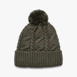 Frost Cable Knit Beanie Kambaba Green