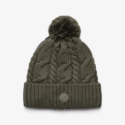 Frost Cable Knit Beanie Kambaba Green