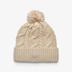 Frost Cable Knit Beanie Peyote