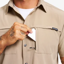 Gradient Pro UV Short Sleeve Shirt Herren Khaki