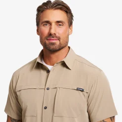 Gradient Pro UV Short Sleeve Shirt Herren Khaki
