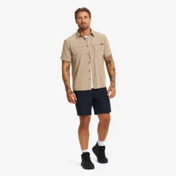 Gradient Pro UV Short Sleeve Shirt Herren Khaki