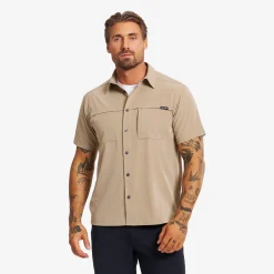 Gradient Pro UV Short Sleeve Shirt Herren Khaki