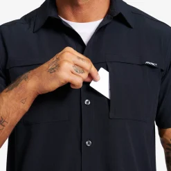 Gradient Pro UV Short Sleeve Shirt Herren Black
