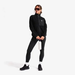 High Pile Fleece Jacket Damen Black