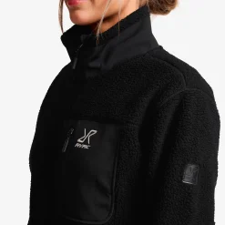High Pile Fleece Jacket Damen Black