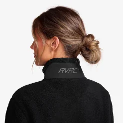 High Pile Fleece Jacket Damen Black