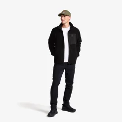 High Pile Fleece Jacket Herren Black