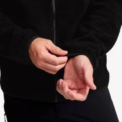 High Pile Fleece Jacket Herren Black