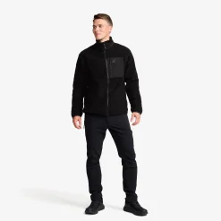 High Pile Fleece Jacket Herren Black