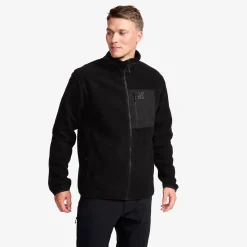 High Pile Fleece Jacket Herren Black
