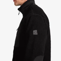 High Pile Fleece Jacket Herren Black