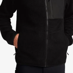 High Pile Fleece Jacket Herren Black
