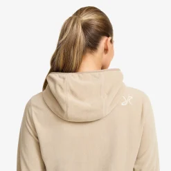 Hiker Fleece Hoodie Damen Aluminium