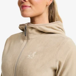 Hiker Fleece Hoodie Damen Aluminium
