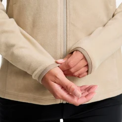 Hiker Fleece Hoodie Damen Aluminium