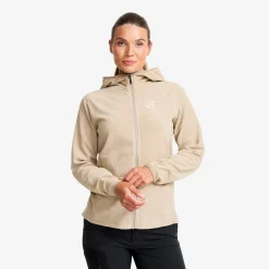 Hiker Fleece Hoodie Damen Aluminium