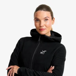 Hiker Fleece Hoodie Damen Black