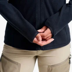 Hiker Fleece Hoodie Damen Deep Navy