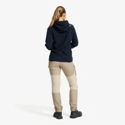 Hiker Fleece Hoodie Damen Deep Navy