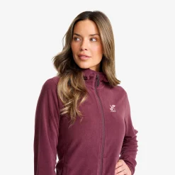 Hiker Fleece Hoodie Damen Mauve Wine