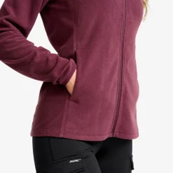 Hiker Fleece Hoodie Damen Mauve Wine