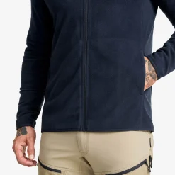 Hiker Fleece Hoodie Herren Deep Navy