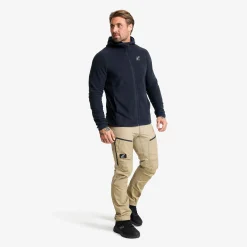 Hiker Fleece Hoodie Herren Deep Navy