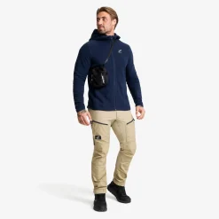 Hiker Fleece Hoodie Herren Deep Navy