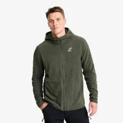 Hiker Fleece Hoodie Herren Kambaba Green