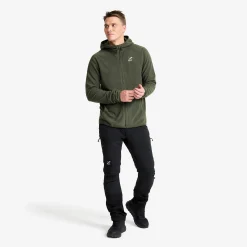 Hiker Fleece Hoodie Herren Kambaba Green
