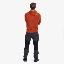 Hiker Fleece Hoodie Herren Rusty Orange