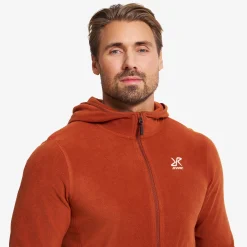 Hiker Fleece Hoodie Herren Rusty Orange