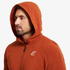 Hiker Fleece Hoodie Herren Rusty Orange